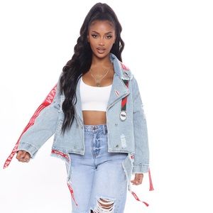 OVER SIZE TRENDY DENIM JACKET